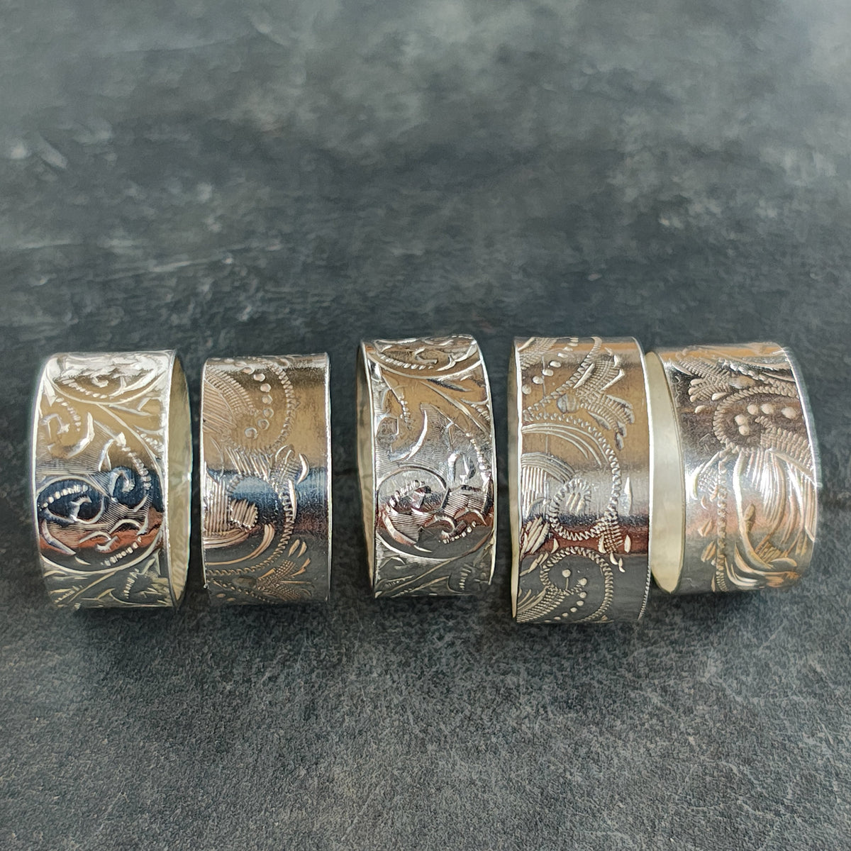 Upcycled, napkin ring, ring.